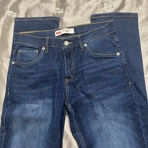 Levi's 502 Taper Blue Classic Denim Jeans Straight Cut